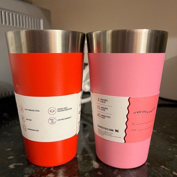 Stanley Stacking Pint Cups Valentines Day Target Red & Cotton Candy Pink 2  Cups